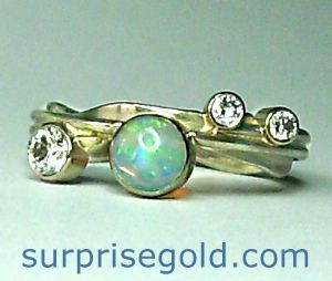 opal wedding rings